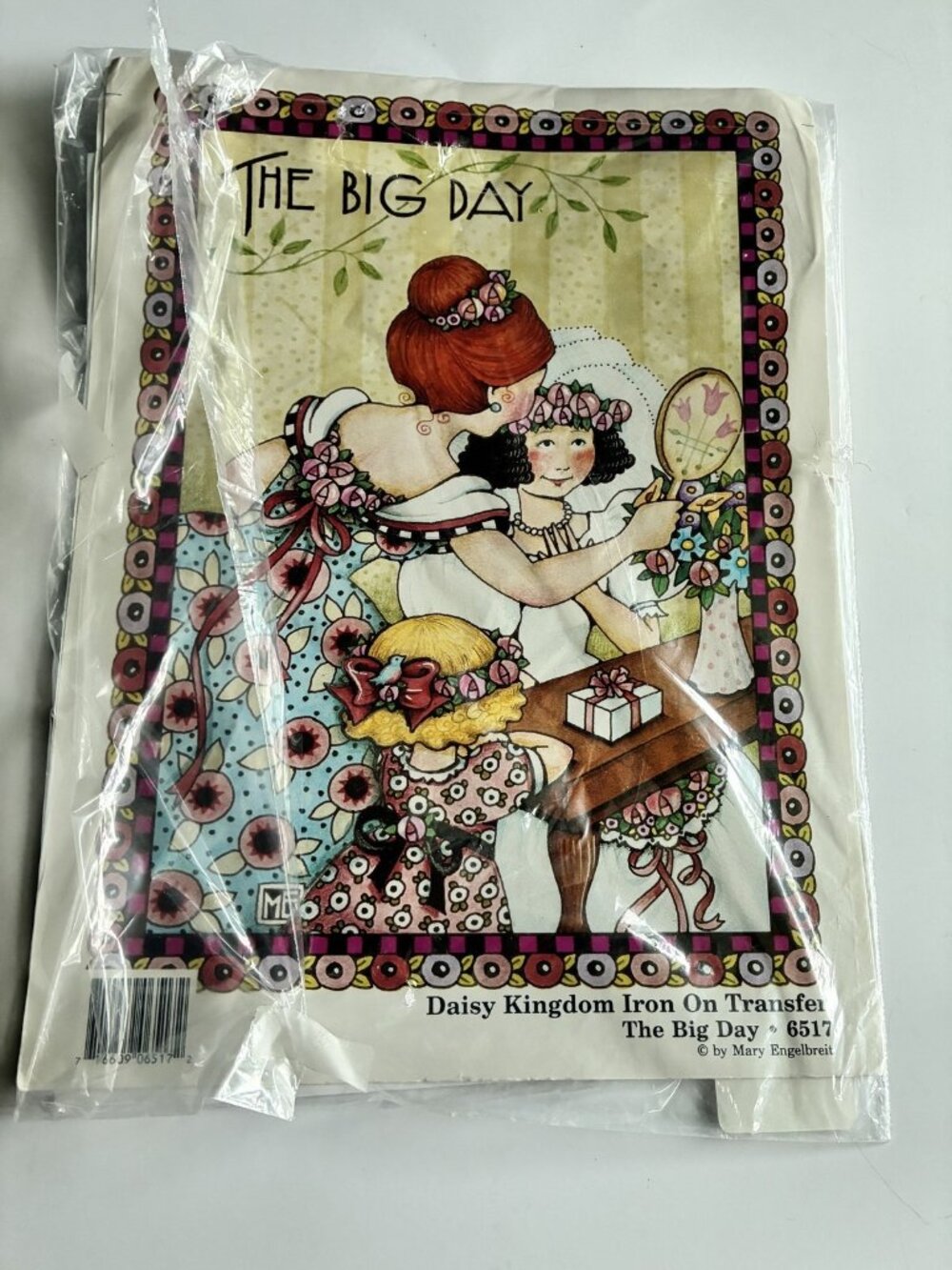 Daisy Kingdom Mary Engelbreit The Big Day 6517 Iron On Fabric Transfer New 1990